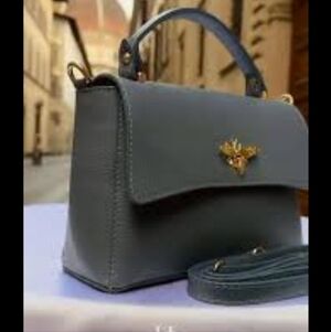 NWT.Blue Leather Handbag